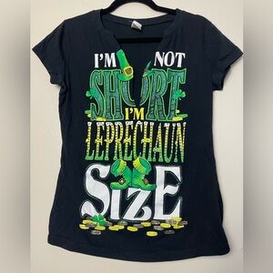 I’m not short I’m leprechaun size low cut t-shirt Women’s size XL